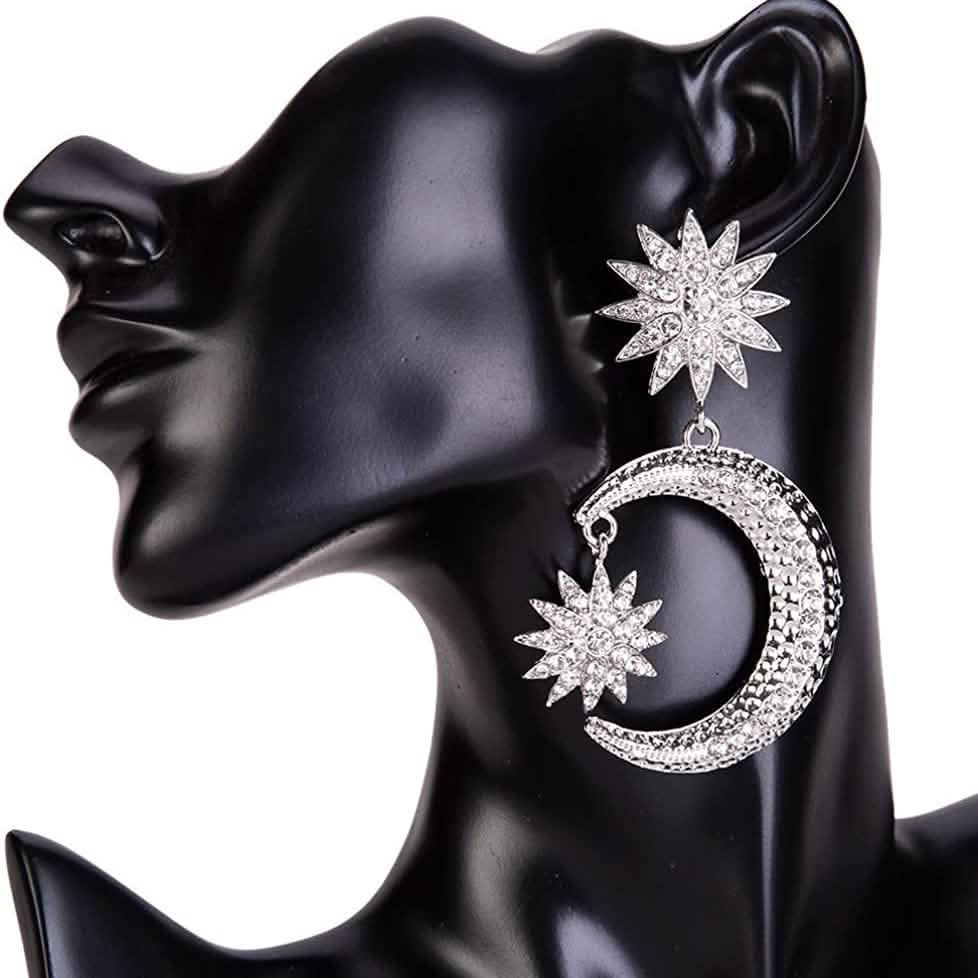 Women's Rhinestone Punk Earrings by DailySale