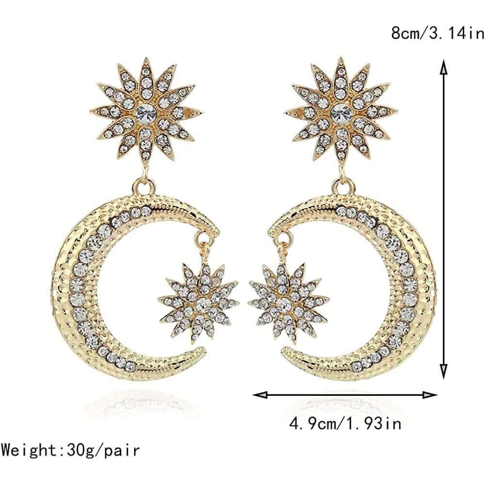 Women's Rhinestone Punk Earrings by DailySale