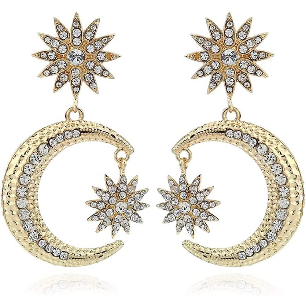 Women's Rhinestone Punk Earrings by DailySale