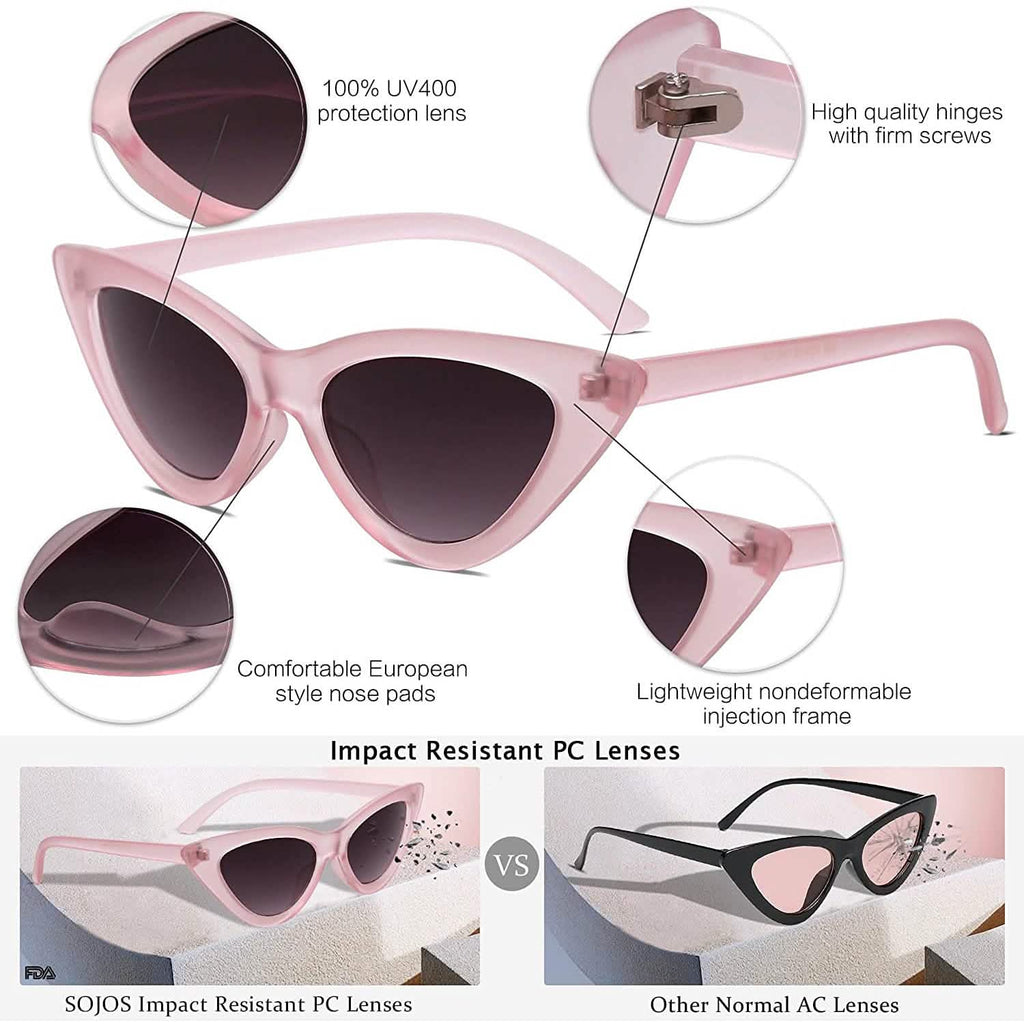 Women's Vintage Narrow Cat Eye Sunglasses by DailySale