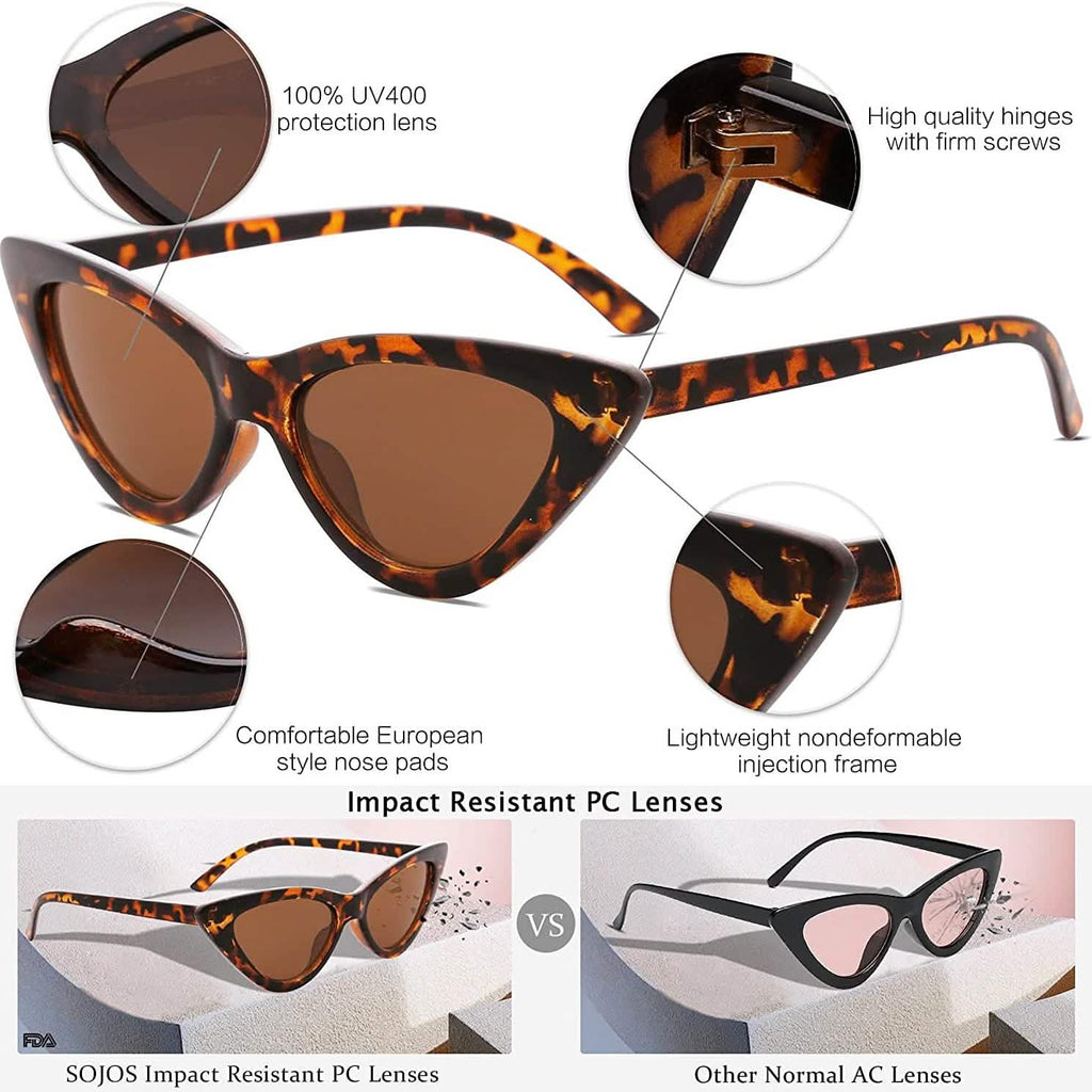 Women's Vintage Narrow Cat Eye Sunglasses by DailySale