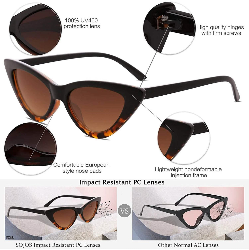 Women's Vintage Narrow Cat Eye Sunglasses by DailySale