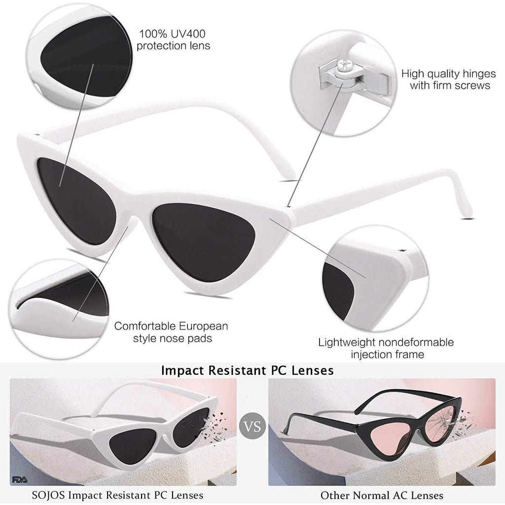Women's Vintage Narrow Cat Eye Sunglasses by DailySale