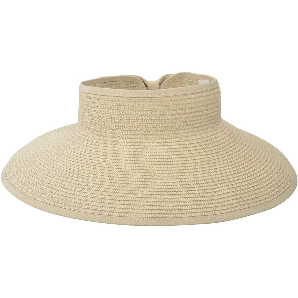 Women's Wide Brim Roll-up Straw Sun Hat Sun Visor