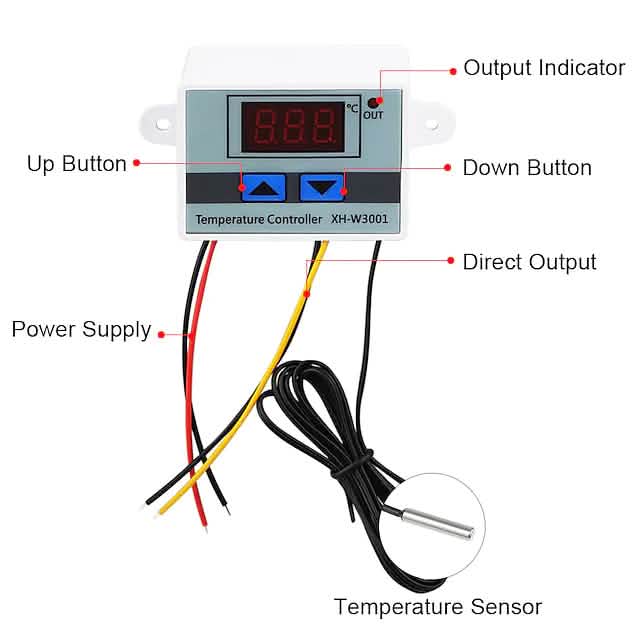 XH-W3001 Digital LED Temperature Controller by DailySale