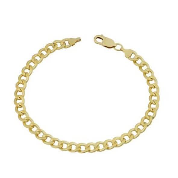 Yellow Gold Cuban, Mariner, Figaro, or Rope Bracelet Gold Filled High Polish Finish by DailySale