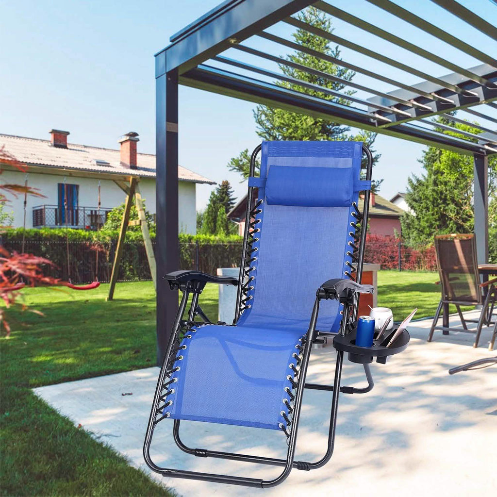 Zero Gravity Chair Cup Holder Clip On Side Tray by DailySale
