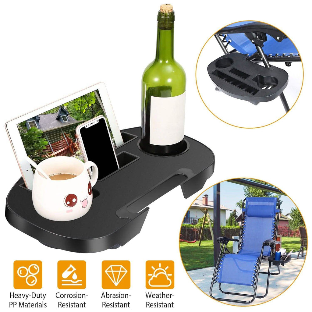 Zero Gravity Chair Cup Holder Clip On Side Tray by DailySale