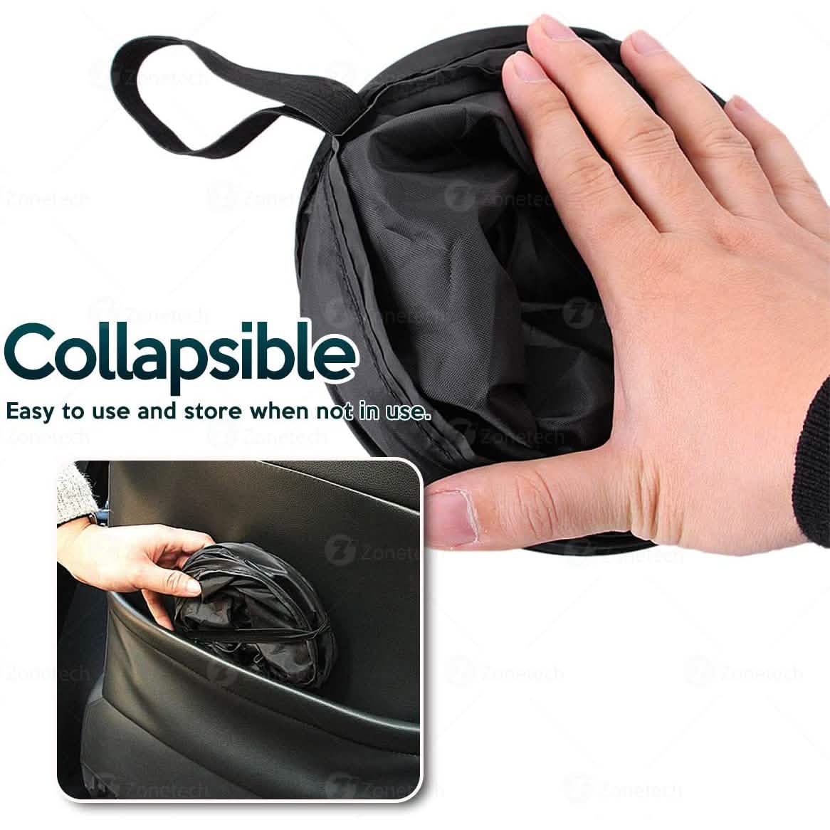 Zone Tech Universal Traveling Portable Car Trash Can by DailySale